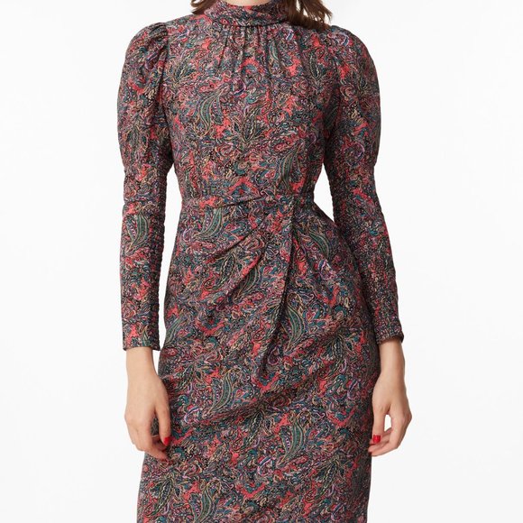 Hudson Paisley Silk Dress from Rebecca Taylor - Picture 3 of 15
